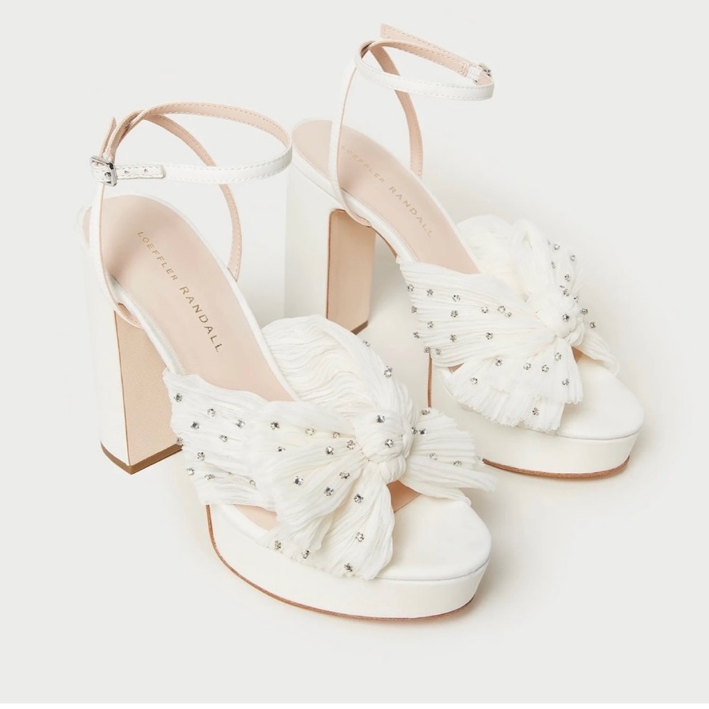 Loeffler Randall Natalia Pleated Platform High Heel Sandal